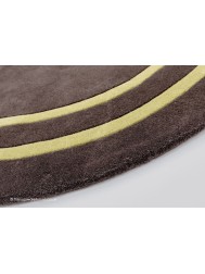 Hanoi Brown Circle Rug - Thumbnail - 3