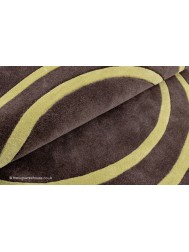 Hanoi Brown Circle Rug - Thumbnail - 4