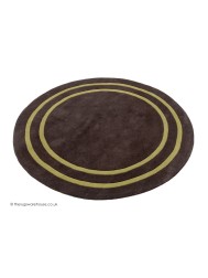 Hanoi Brown Circle Rug - Thumbnail - 7