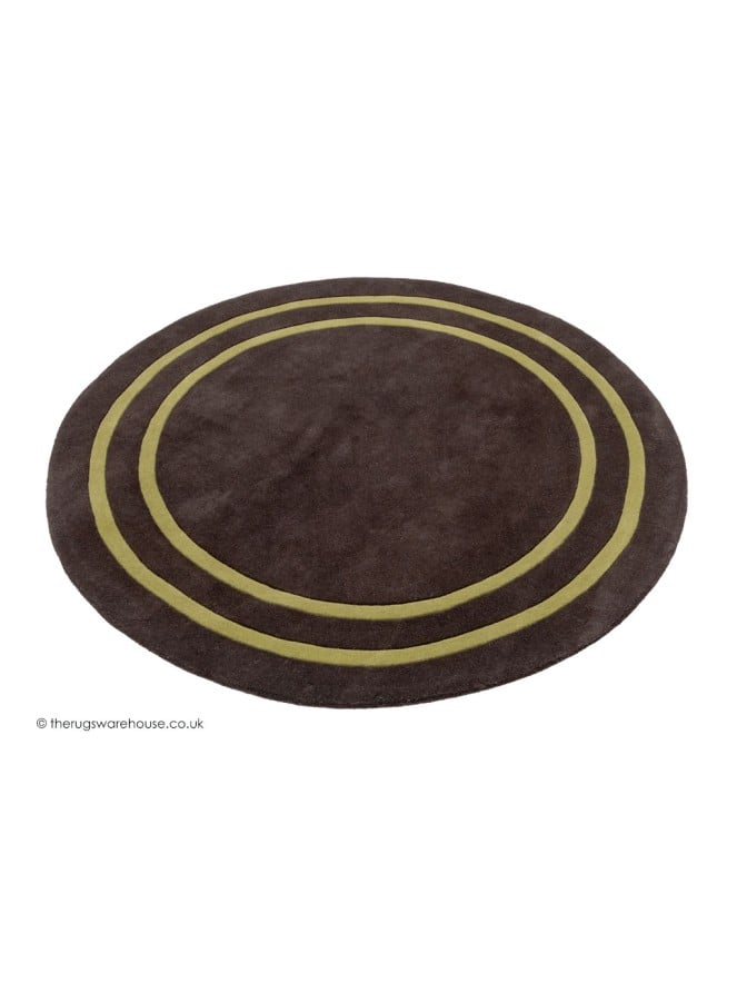 Hanoi Brown Circle Rug - 7