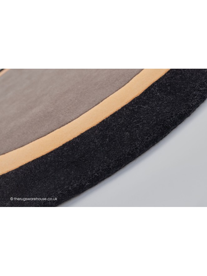 Houston Taupe Black Circle Rug - 3