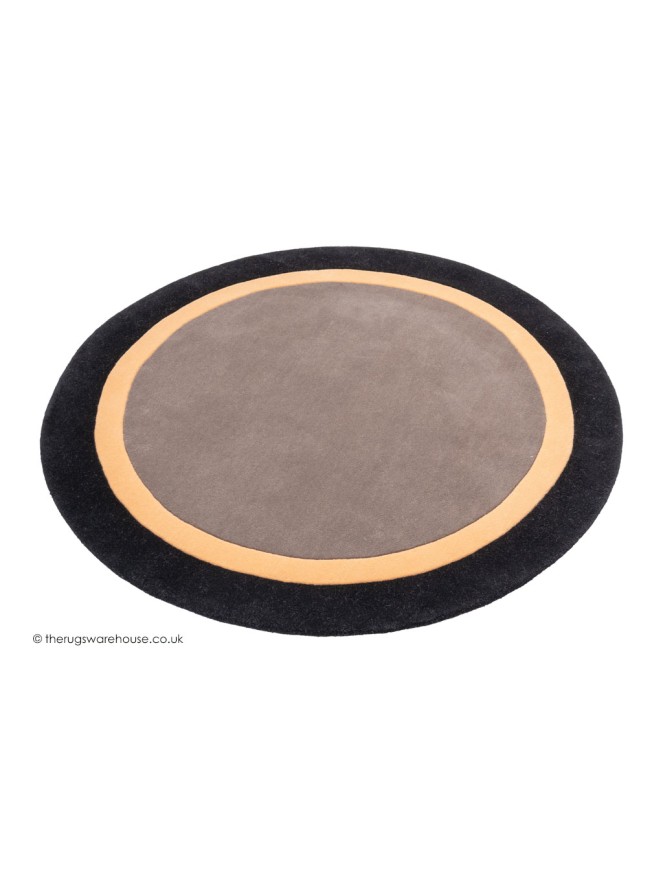 Houston Taupe Black Circle Rug - 7