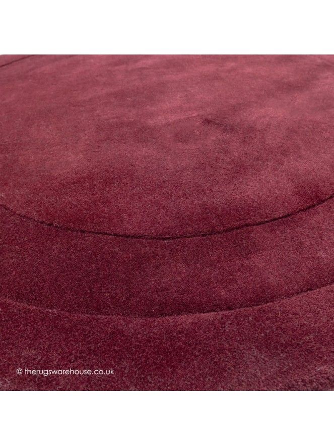 Monza Mulberry Circle Rug - 5