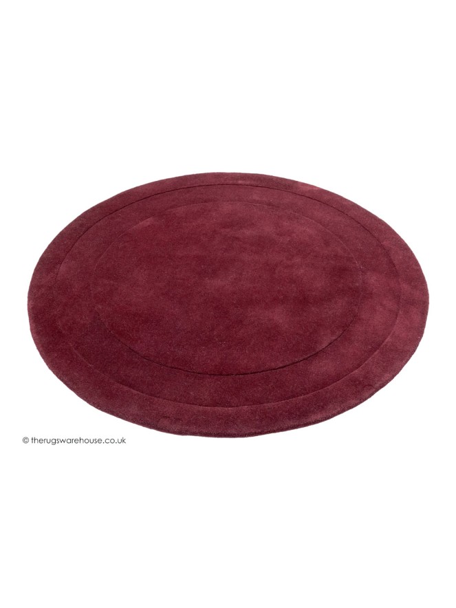 Monza Mulberry Circle Rug - 7