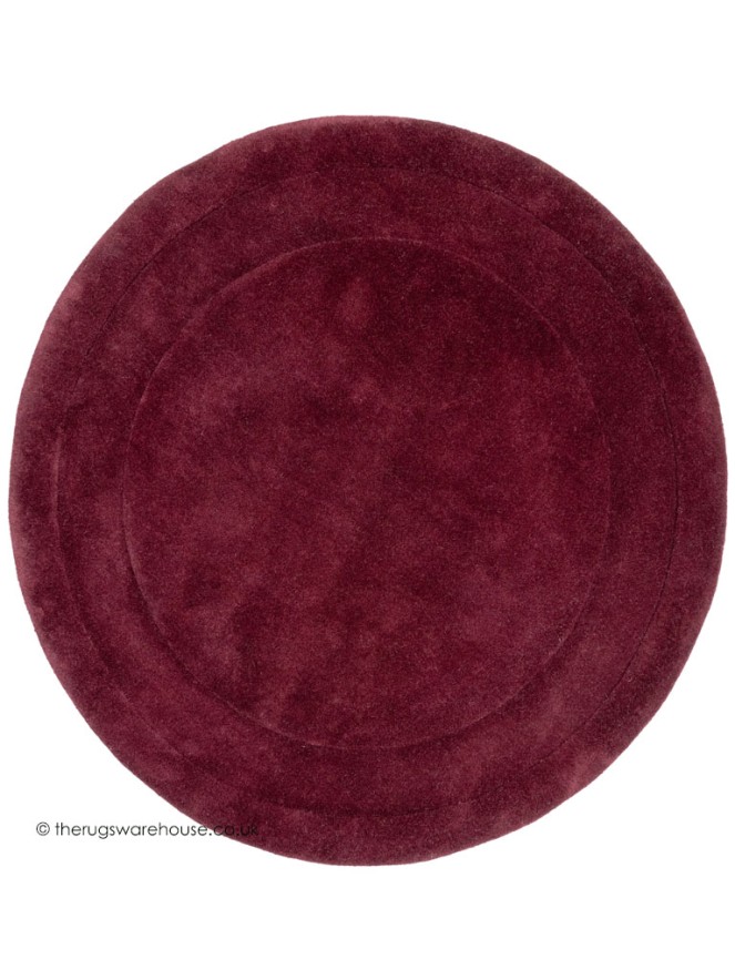 Monza Mulberry Circle Rug - 8