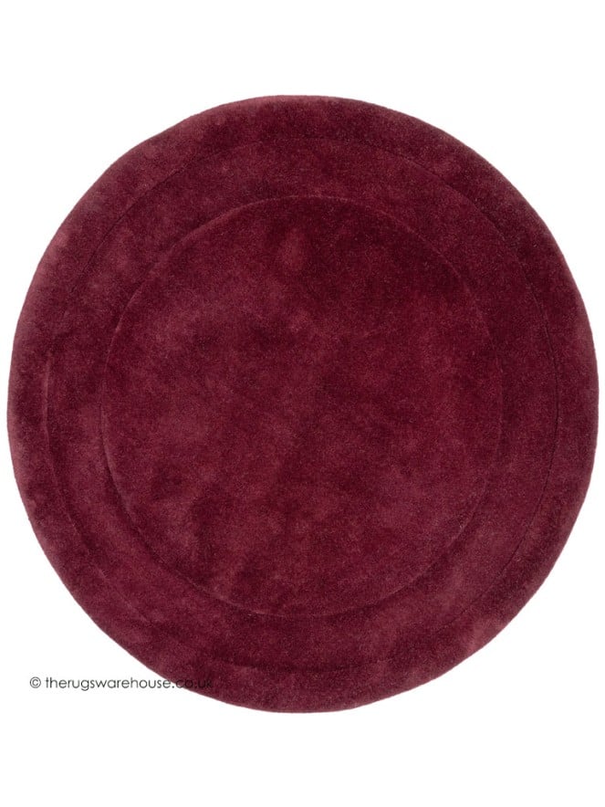 Monza Mulberry Circle Rug - 8