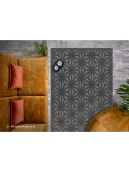 Salta Anthracite Star Rug - Thumbnail - 2