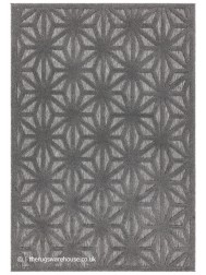 Salta Anthracite Star Rug - Thumbnail - 7