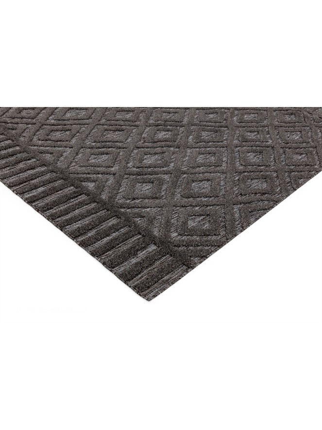 Salta Charcoal Diamond Rug - 3