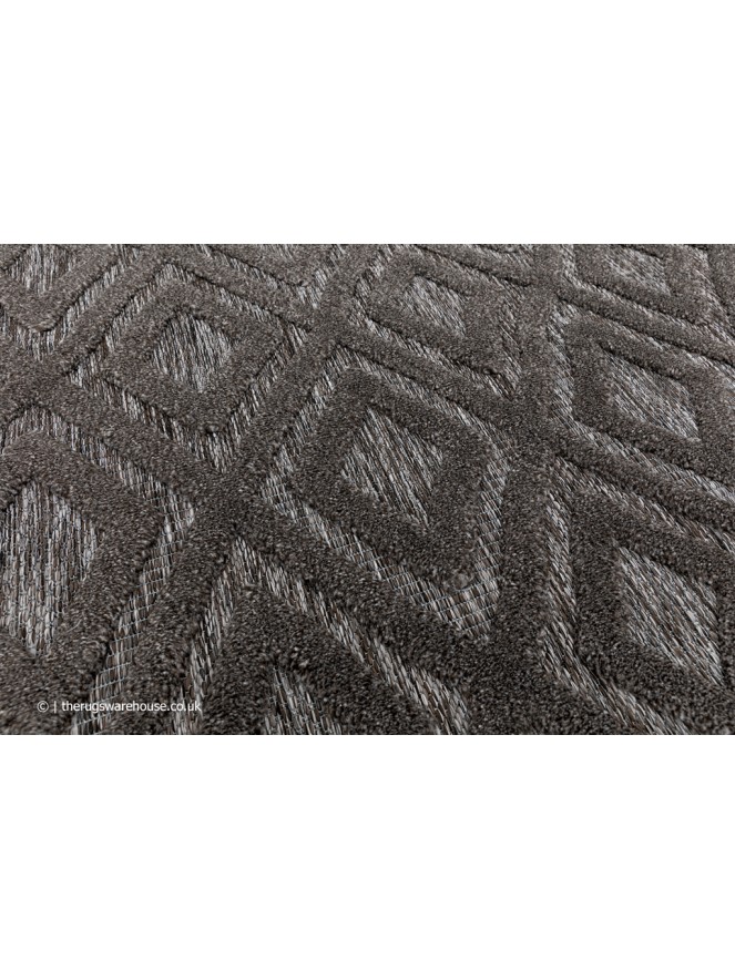 Salta Charcoal Diamond Rug - 5