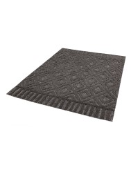 Salta Charcoal Diamond Rug - Thumbnail - 6