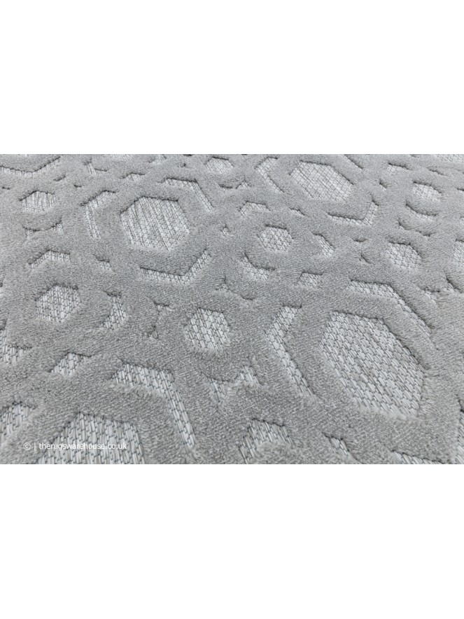 Salta Silver Geometric Rug - 5