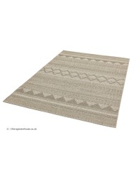 Varanda Beige Diamond Rug - Thumbnail - 6