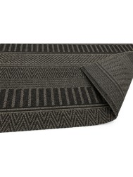 Varanda Black Stripe Rug - Thumbnail - 3