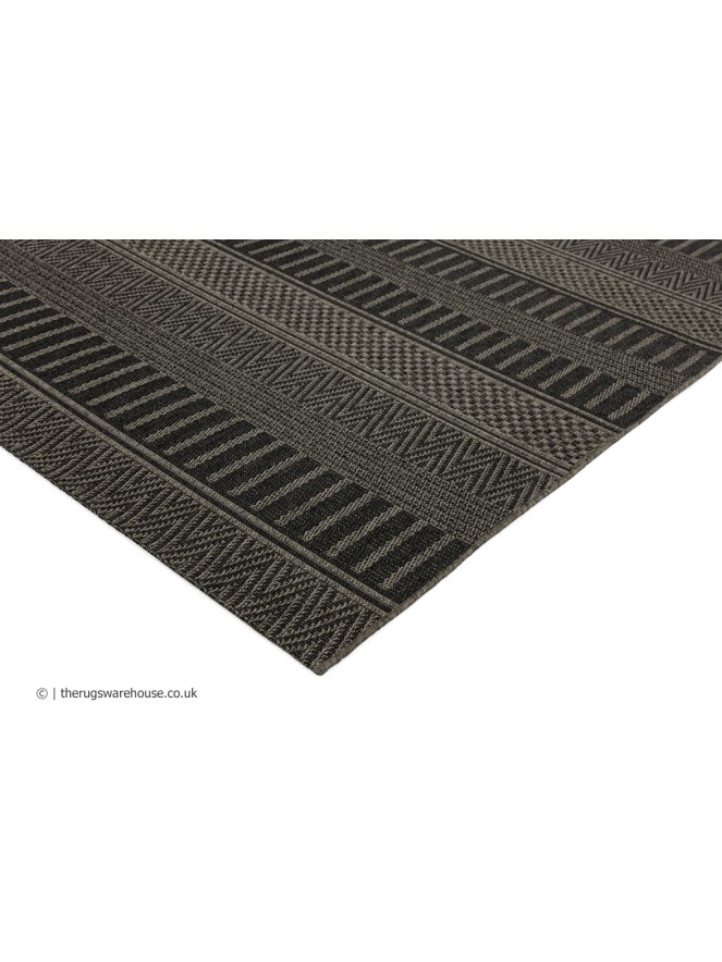 Varanda Black Stripe Rug - 4