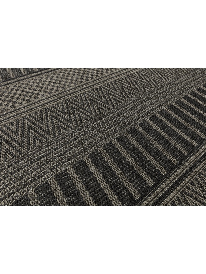 Varanda Black Stripe Rug - 5