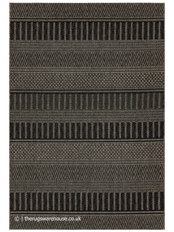 Varanda Black Stripe Rug - 7