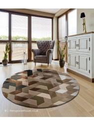 Geometric Fragments Circle Rug - Thumbnail - 2