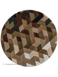 Geometric Fragments Circle Rug - Thumbnail - 8