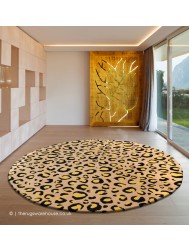 Leopard Leo Circle Rug - Thumbnail - 3