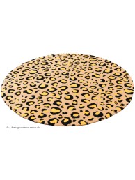 Leopard Leo Circle Rug - Thumbnail - 8