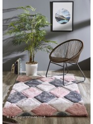 Geo Dimensions Blush Rug - Thumbnail - 2