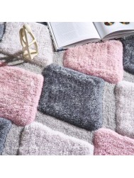 Geo Dimensions Blush Rug - Thumbnail - 4