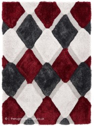 Geo Dimensions Red Rug - Thumbnail - 5