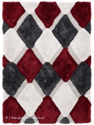 Geo Dimensions Red Rug - Thumbnail - 5