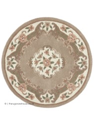 Shensi Beige Circle Rug - Thumbnail - 5