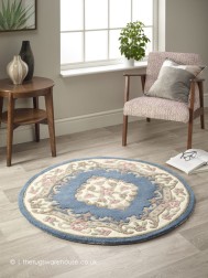 Shensi Blue Circle Rug - Thumbnail - 2