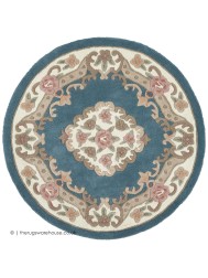 Shensi Blue Circle Rug - Thumbnail - 5