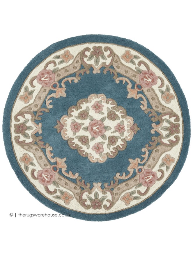 Shensi Blue Circle Rug - 5