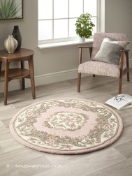 Shensi Pink Circle Rug - Thumbnail - 2