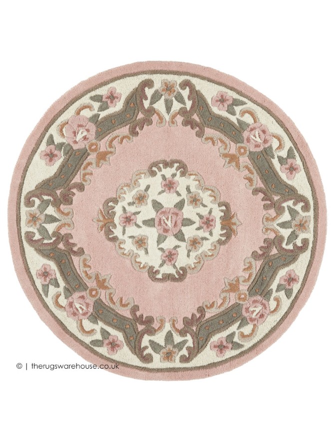 Shensi Pink Circle Rug - 5