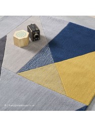 Trio Blue Ochre Rug - Thumbnail - 3