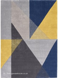 Trio Blue Ochre Rug - Thumbnail - 5