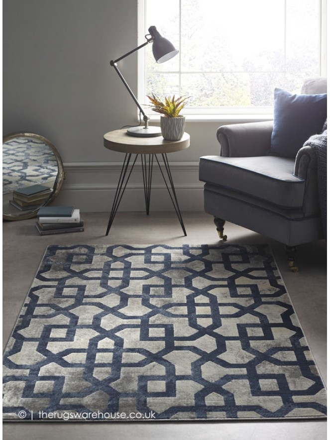 Avanti Blue Grey Rug - 2