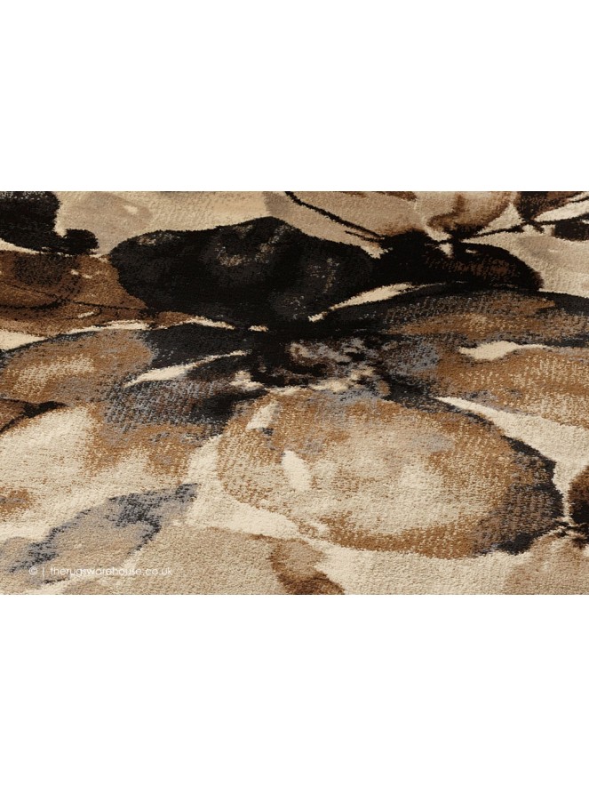 Watercolour Floral Beige Rug - 4