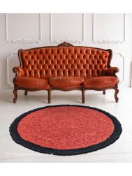 Mauritius Red Black Rug - Thumbnail - 2