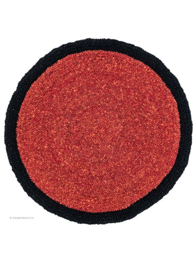 Mauritius Red Black Rug - 8