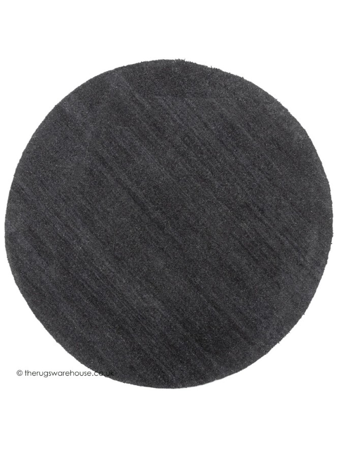 Basalt Charcoal Circle Rug - 8