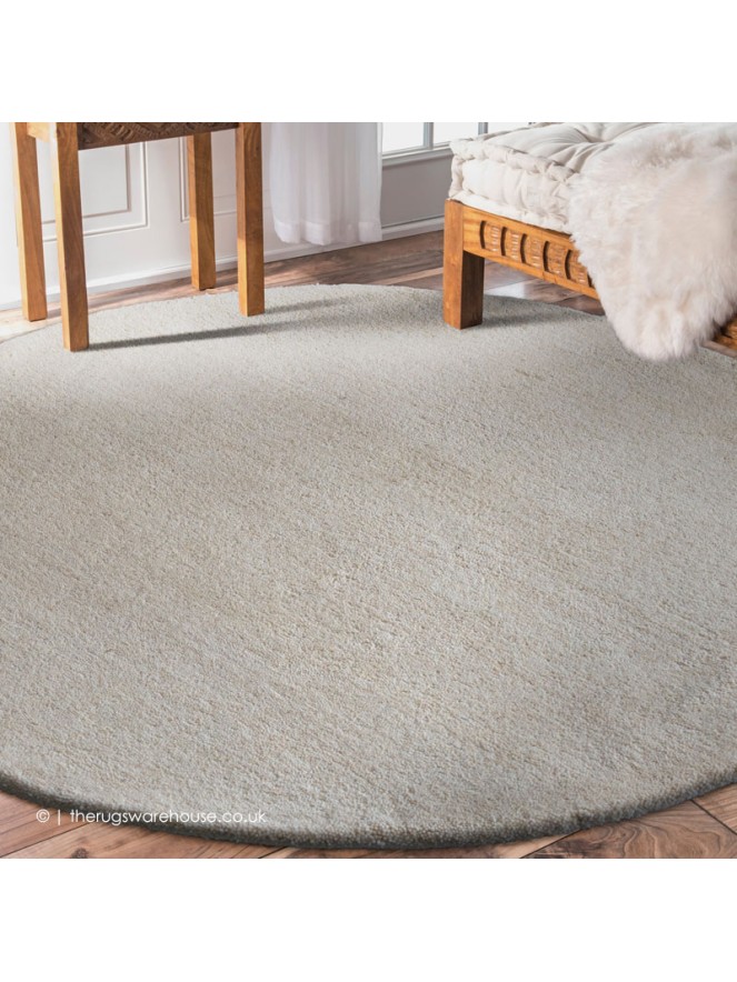 Serafin Beige Circle Rug - 2