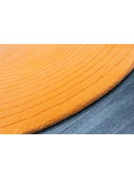 Harrare Orange Circle Rug - Thumbnail - 3