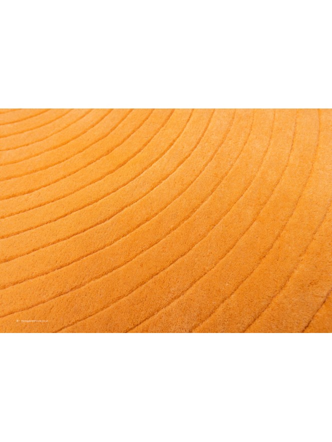 Harrare Orange Circle Rug - 6