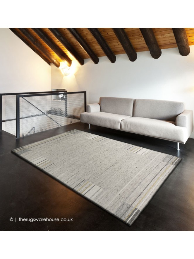Cubis Silver Gold Rug - 2