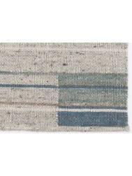 Cubis Silver Teal Rug - Thumbnail - 3