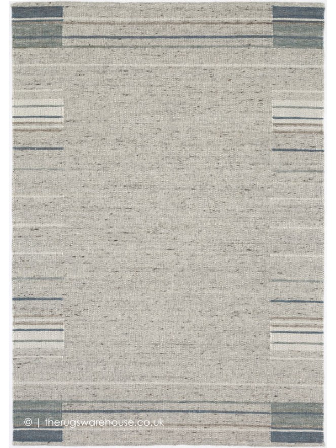 Cubis Silver Teal Rug - 5