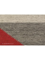 Edgy Grey Red Rug - Thumbnail - 4