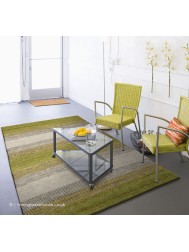 Tiko Stripes Green Rug - Thumbnail - 2